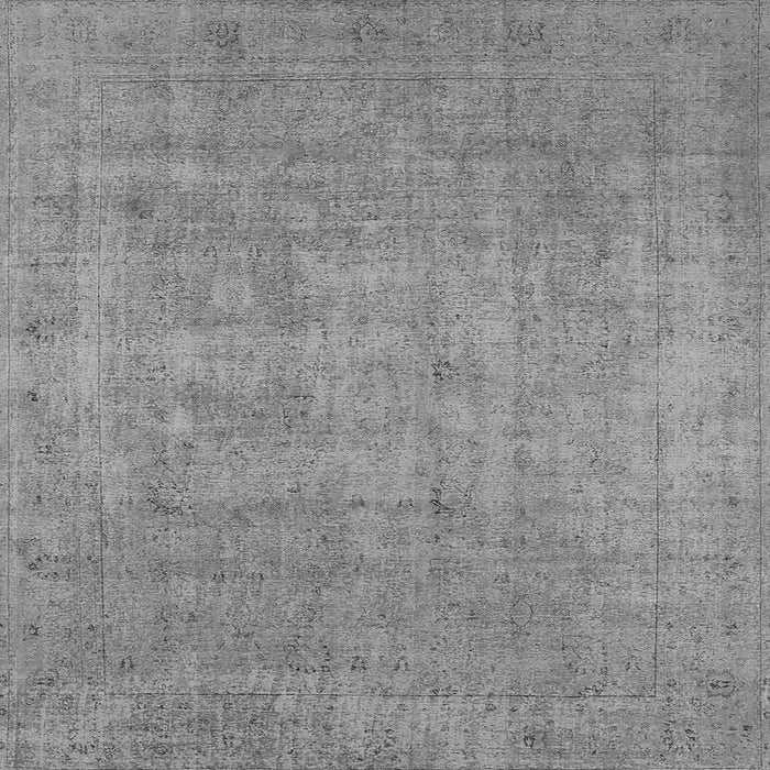 Square Machine Washable Oriental Gray Industrial Rug, wshurb1913gry