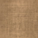 Square Oriental Brown Industrial Rug, urb1913brn