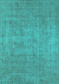 Oriental Turquoise Industrial Rug, urb1913turq