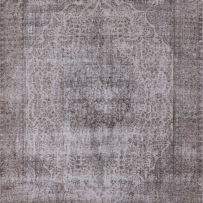 Machine Washable Industrial Modern Sandstone Brown Rug, wshurb1914