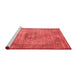 Industrial Red Washable Rugs