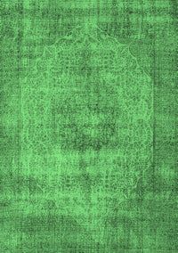 Oriental Emerald Green Industrial Rug, urb1914emgrn