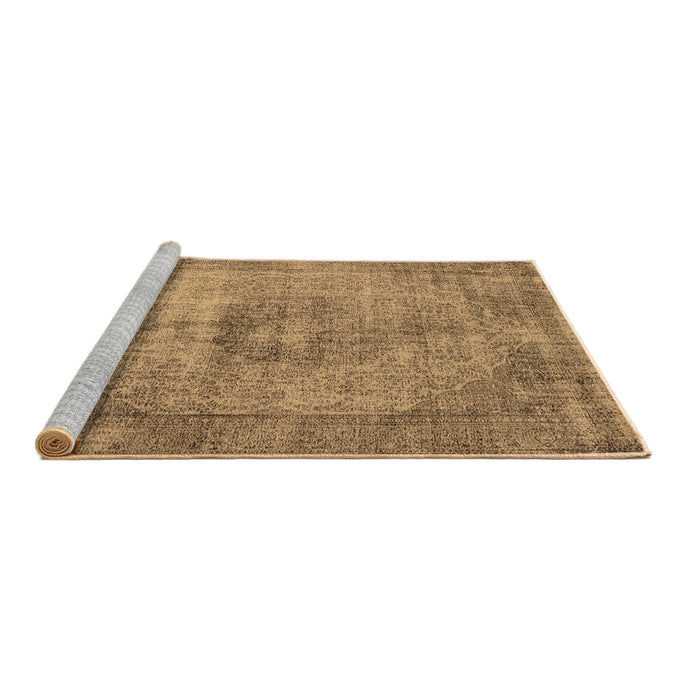 Sideview of Machine Washable Oriental Brown Industrial Rug, wshurb1914brn