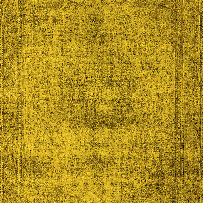 Oriental Yellow Industrial Rug, urb1914yw