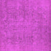 Square Oriental Pink Industrial Rug, urb1915pnk