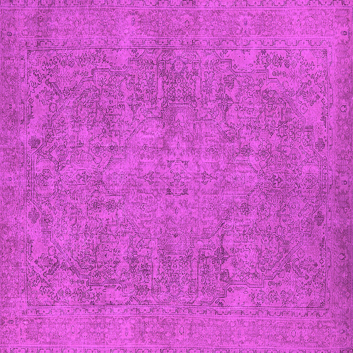Square Machine Washable Oriental Pink Industrial Rug, wshurb1915pnk