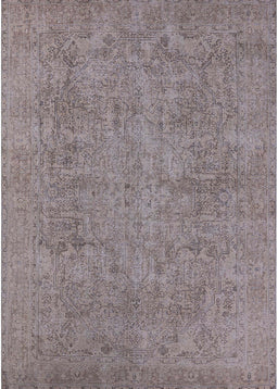 Machine Washable Industrial Modern Mauve Taupe Purple Rug, wshurb1915