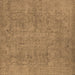 Square Oriental Brown Industrial Rug, urb1915brn