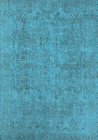 Oriental Light Blue Industrial Rug, urb1915lblu