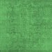 Square Oriental Emerald Green Industrial Rug, urb1915emgrn