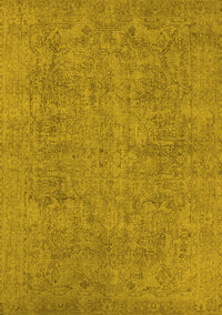 Oriental Yellow Industrial Rug, urb1915yw