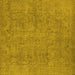 Square Oriental Yellow Industrial Rug, urb1915yw