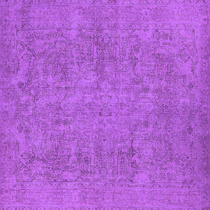 Square Oriental Purple Industrial Rug, urb1915pur