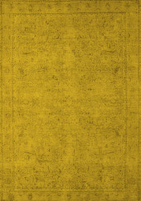 Oriental Yellow Industrial Rug, urb1916yw