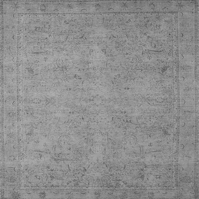 Square Oriental Gray Industrial Rug, urb1916gry