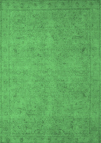 Oriental Emerald Green Industrial Rug, urb1916emgrn