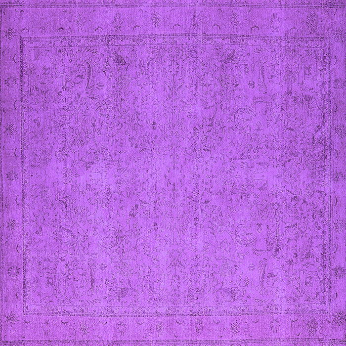 Square Oriental Purple Industrial Rug, urb1916pur
