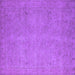 Square Oriental Purple Industrial Rug, urb1916pur