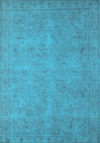 Oriental Light Blue Industrial Rug, urb1916lblu