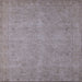 Square Mid-Century Modern Dark Gray Oriental Rug, urb1916