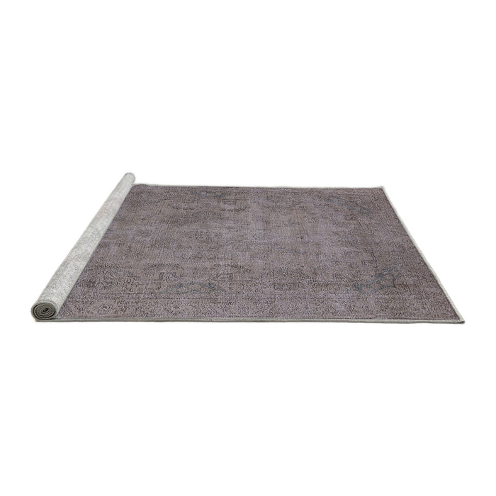 Sideview of Machine Washable Industrial Modern Sandstone Brown Rug, wshurb1917