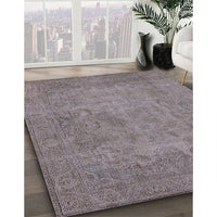 Mid-Century Modern Sandstone Brown Oriental Rug, urb1917