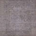 Square Mid-Century Modern Sandstone Brown Oriental Rug, urb1917