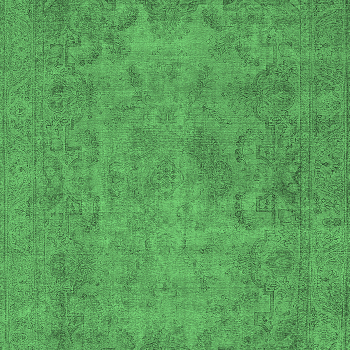 Oriental Emerald Green Industrial Rug, urb1917emgrn