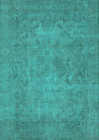 Oriental Turquoise Industrial Rug, urb1917turq