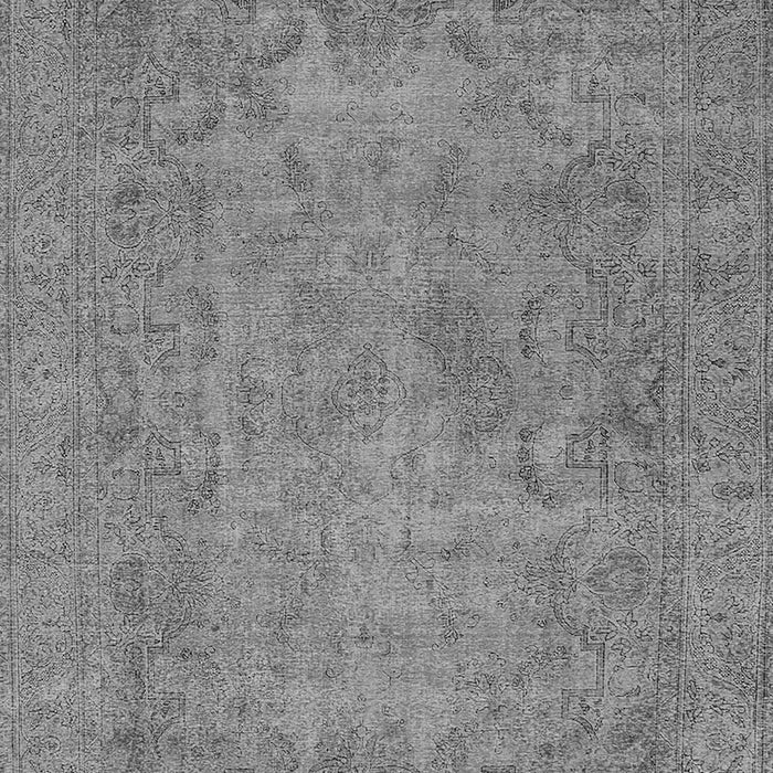 Machine Washable Oriental Gray Industrial Rug, wshurb1917gry