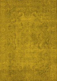 Oriental Yellow Industrial Rug, urb1917yw