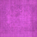 Square Oriental Pink Industrial Rug, urb1917pnk