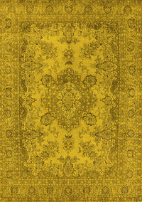 Oriental Yellow Industrial Rug, urb1918yw