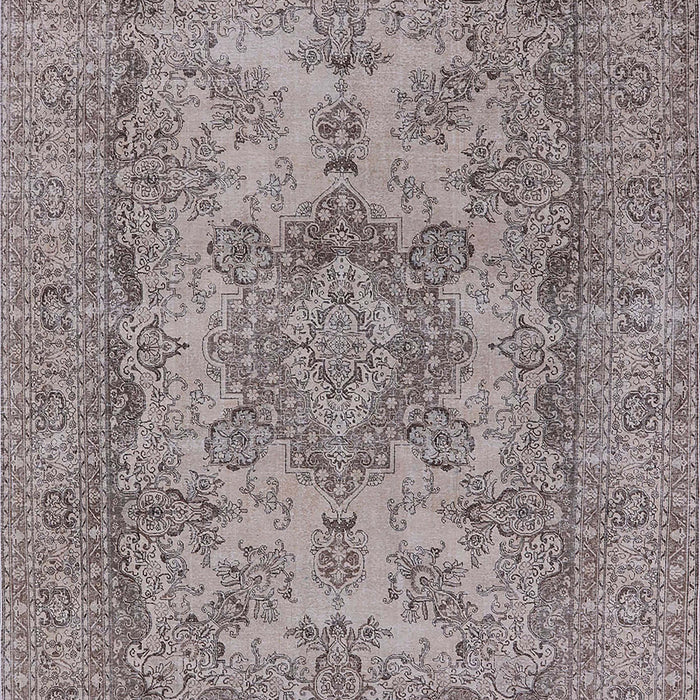 Machine Washable Industrial Modern Puce Purple Rug, wshurb1918