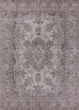 Mid-Century Modern Puce Purple Oriental Rug, urb1918