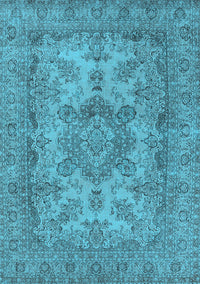 Oriental Light Blue Industrial Rug, urb1918lblu