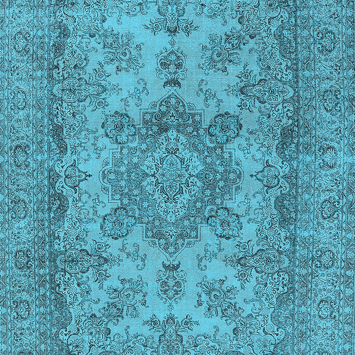 Oriental Light Blue Industrial Rug, urb1918lblu