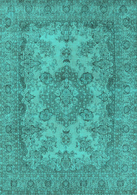 Oriental Turquoise Industrial Rug, urb1918turq