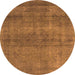 Round Oriental Orange Industrial Rug, urb1919org