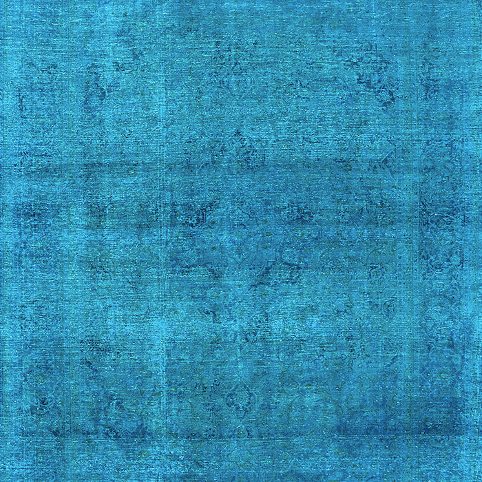 Machine Washable Oriental Light Blue Industrial Rug, wshurb1919lblu