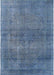 Mid-Century Modern Koi Blue Oriental Rug, urb1919