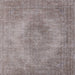 Square Mid-Century Modern Mauve Taupe Purple Oriental Rug, urb1920