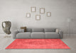 Industrial Red Washable Rugs