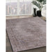 Machine Washable Industrial Modern Mauve Taupe Purple Rug in a Family Room, wshurb1920