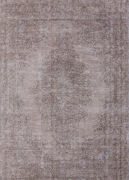 Machine Washable Industrial Modern Mauve Taupe Purple Rug, wshurb1920