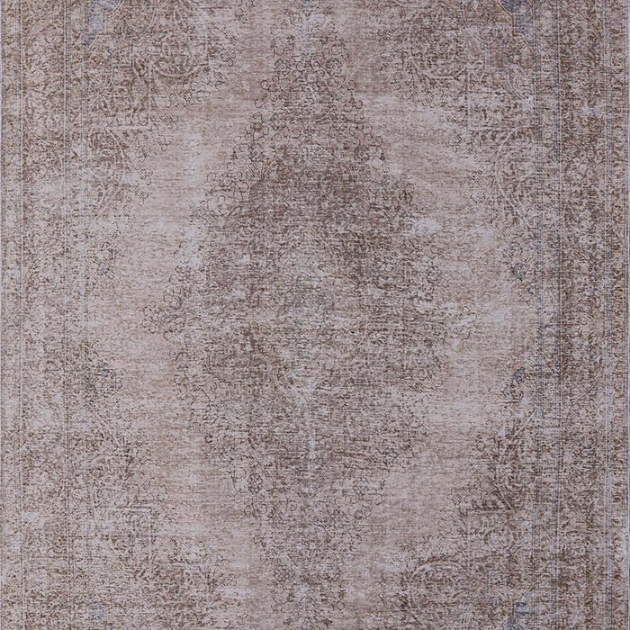 Machine Washable Industrial Modern Mauve Taupe Purple Rug, wshurb1920