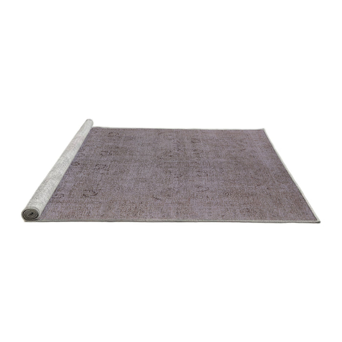 Sideview of Machine Washable Industrial Modern Rose Dust Purple Rug, wshurb1921