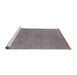 Sideview of Machine Washable Industrial Modern Rose Dust Purple Rug, wshurb1921