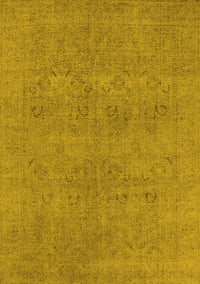 Oriental Yellow Industrial Rug, urb1921yw