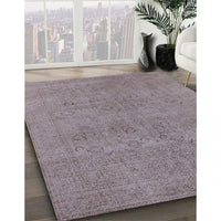 Mid-Century Modern Rose Purple Oriental Rug, urb1921